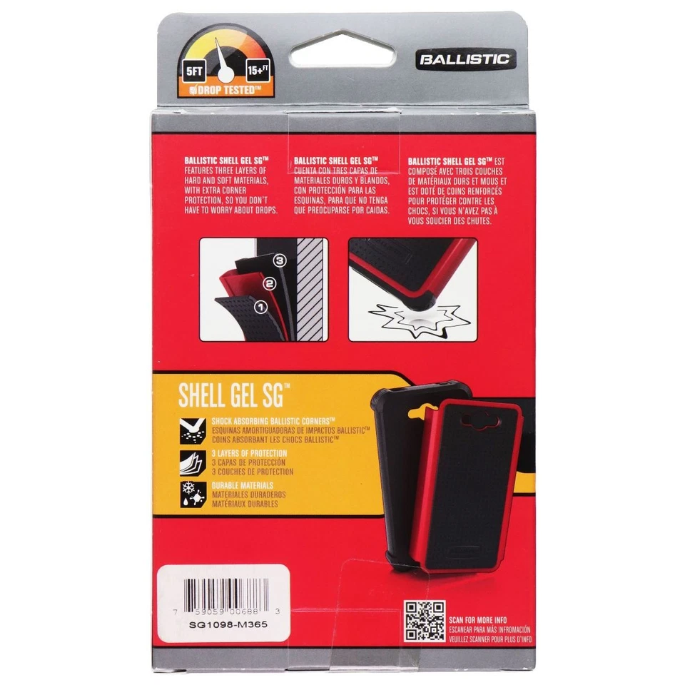 Ballistic Shell Gel SG Case for LG Nexus 4 - Black / Hot Pink - Image 2 of 2