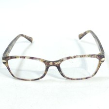 COACH HC6065 5287 Confetti Light Brown Full Rim Eyeglasses Frames 51-17-135mm