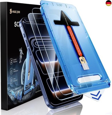 MAGIC JOHN 2 Stück für iPhone 17 Pro Schutzglas(6,3 Zoll), A