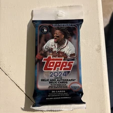 2024 TOPPS SERIES 1 MLB BASEBALL Guaranteed Relic/auto/Patch FAT HOT PACK