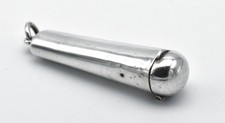 Antique Solid Silver Cheroot Case 1916 William Henry Sparrow London