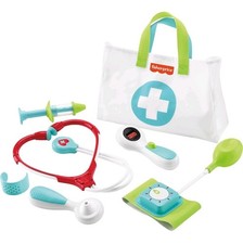 Fisher-Price Doctor Playset Medical Kit 7-Piece Toy for Dress up and Preschool