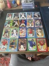 bowman baseball various years 83 cards numbered and sky blue parallels