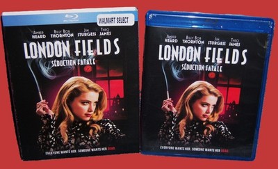 NEW AMBER HEARD THEO JAMES LONDON FIELDS BLU RAY THRILLER MOVIE 2018 SLIPCOVER