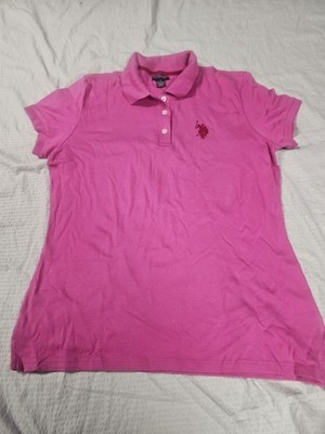 US Polo Assn. Women's Short Sleeve Polo Shirt Size Large