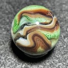 Jabo Marbles-Last Dance-Green Aventurine/White/Amber-Brown Swirl(.74") — photo 5