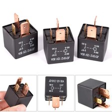 12PCS Car Relay 4Pin DC 12V 80A Normally Open SPST with Relay Socket Plug 4 Wire