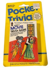 Vintage 1984 Hoyle Pocket Movie Trivia Game Series 1 Cards - NOS Sealed