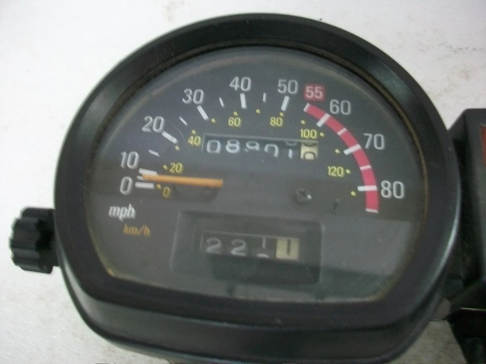 Yamaha XS750 1982 1983 Medidores Velocímetro Velocímetro Tacómetro Medidores de tablero XS 750 Foto 3 de 4