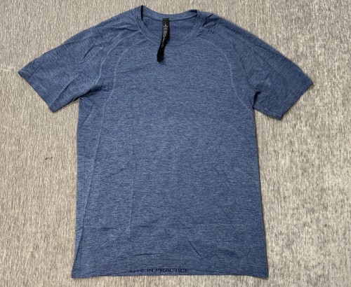 Lululemon Shirt Men S Blue Metal Vent Tech Tee Short Sleeve Gym Performance k