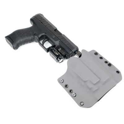 OWB Kydex Holster for Sig Sauer w/OLIGHT PL-MINI 2 VALKYRIE- MATTE GUNMETAL GRAY