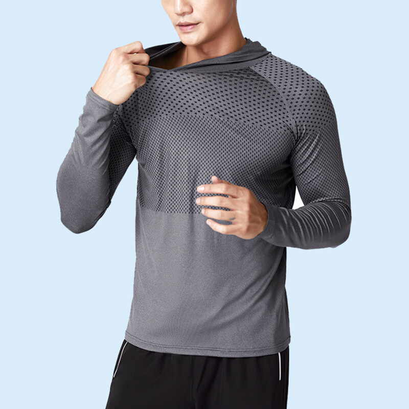 Sun Protection Long Sleeve Microfiber Sun Shirt w/ Hood SPF 50+ Fishing