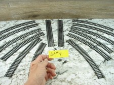 Bachmann HO Silver Nickel Track Lot of 14 pieces. 2 Straight and 12 R 18"