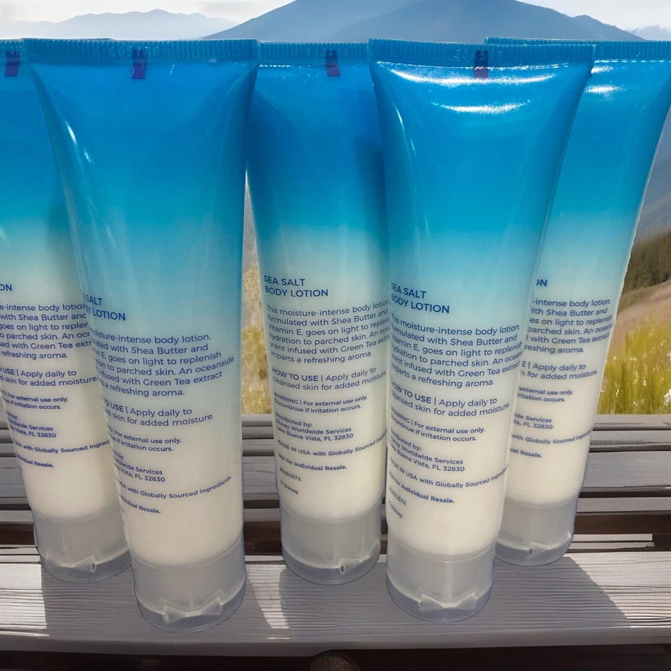 Juego de 5 lociones corporales Disney Resorts H2O+ Sea Salt 2 fl oz 60 ml cada una nueva Foto 2 de 2