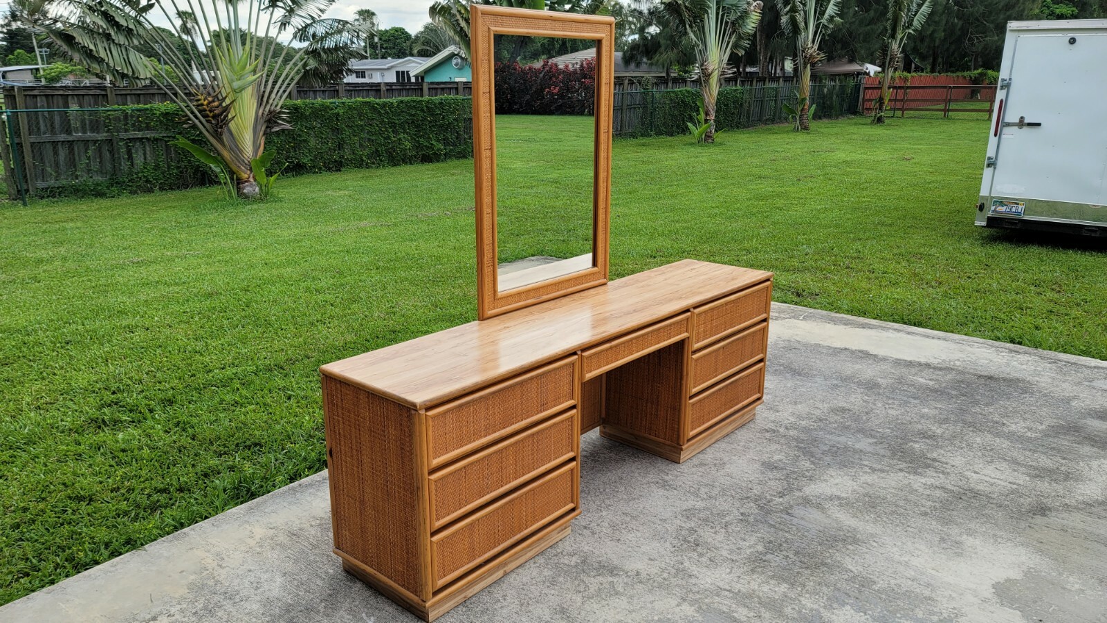 Vintage Rattan Bedroom Furniture eBay