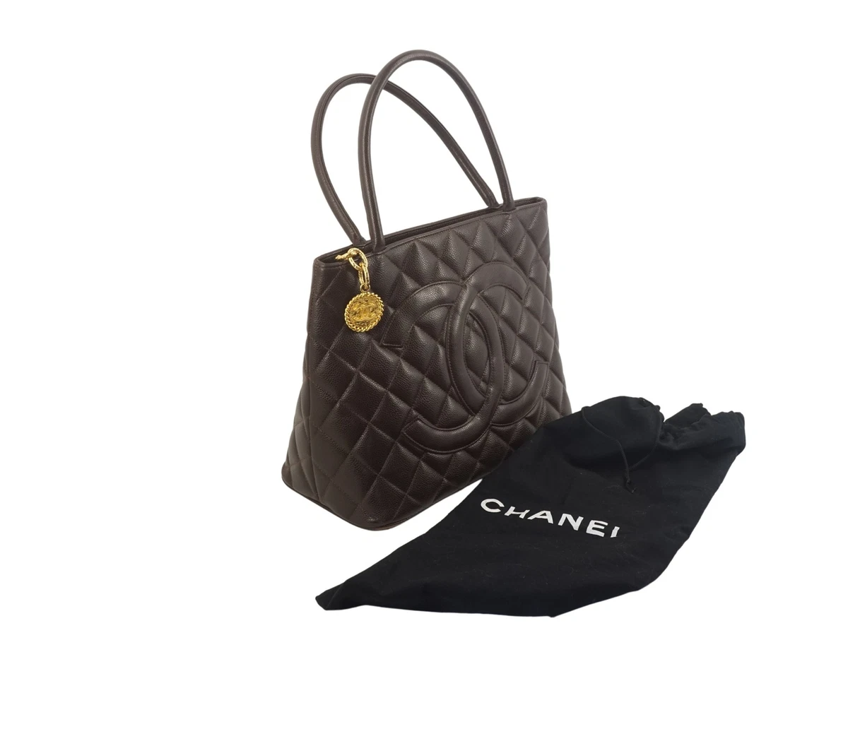 chanel caviar quilted medallion tote