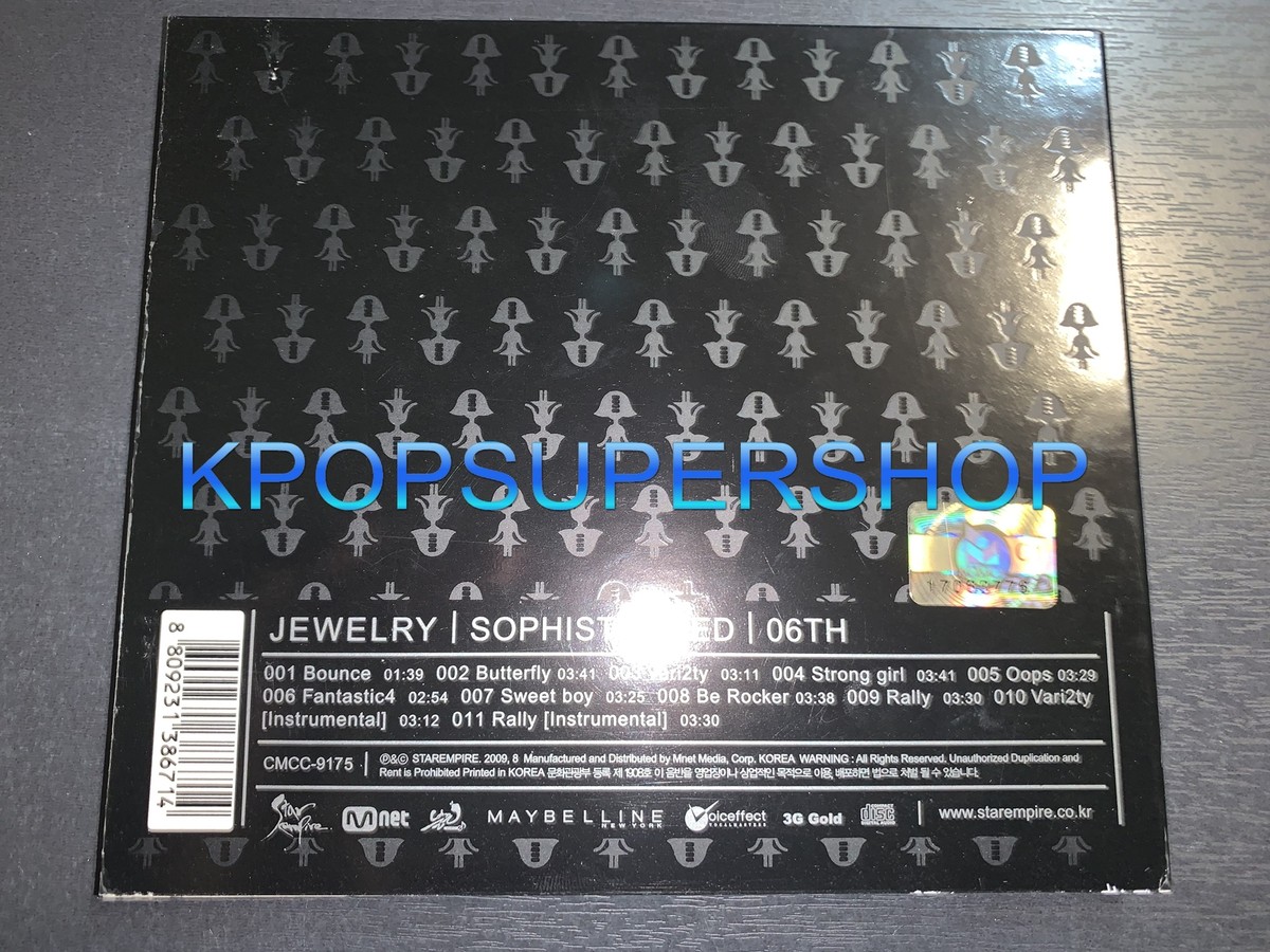 Jewelry 6th Album Sophisticated CD Booklet Digipack Great OOP Rare