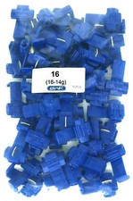 50 PACK 16-14 GAUGE BLUE QUICK SPLICE WIRE TERMINAL CONNECTOR - 100 COPPER