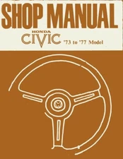1973 1974 1975 1976 1977 Honda Civic Shop Service Repair Manual Book OEM Guide