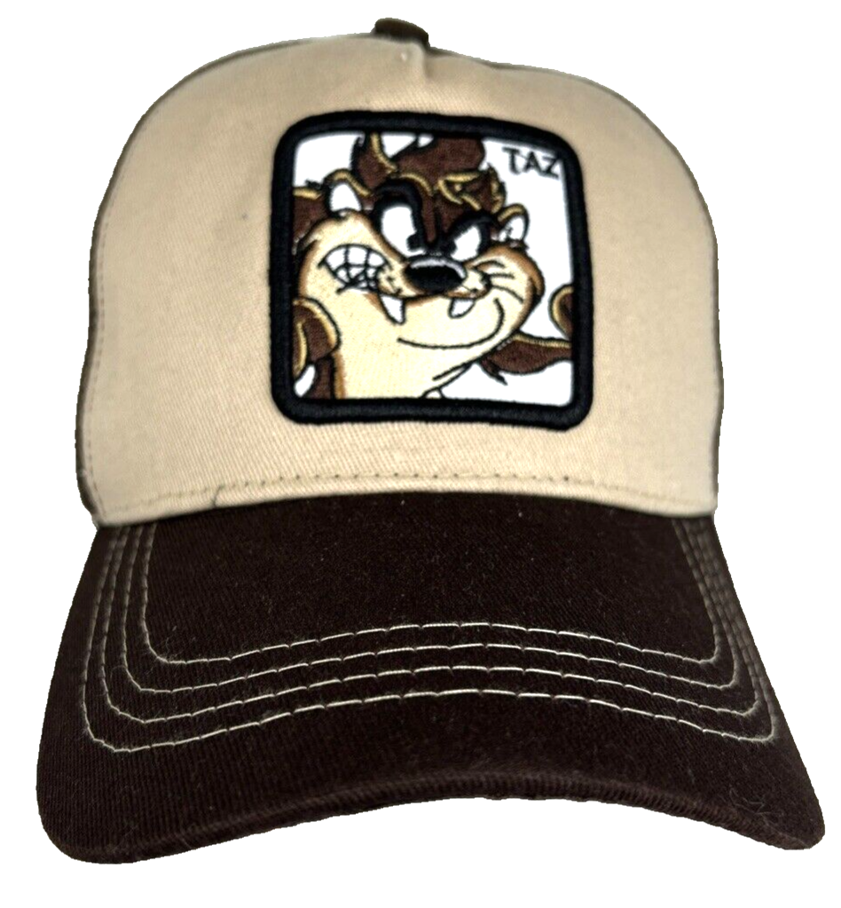 Vintage Looney Tunes Taz Trucker Snapback Cap with Mesh Back  