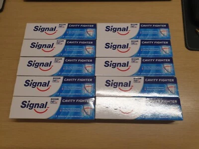 Signal Cavity Fighter Toothpaste 100ml - X 10 RARE JUST £17.99 FREE POST WOW!!!