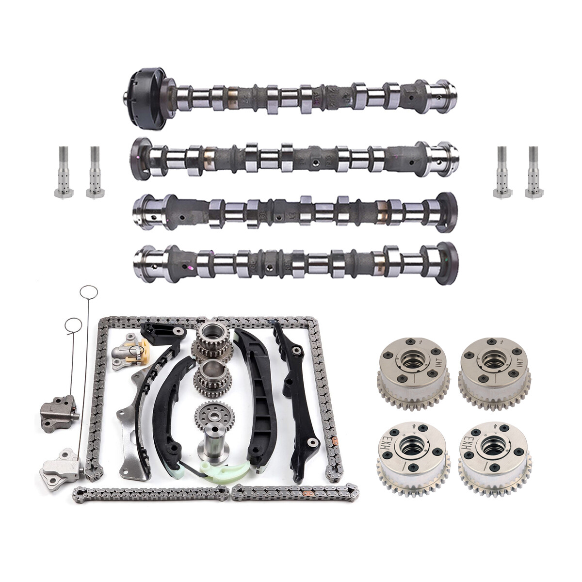 Timing Camshafts Phasers Valves Kit For Chrysler Jeep Dodge Ram 3.6L
