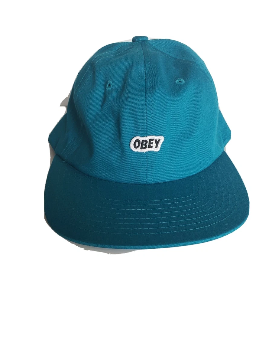OBEY sleeper 6 panel adjustable cap pure teal eBay