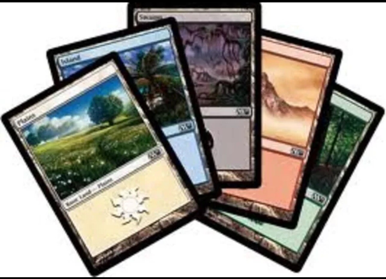 Good Basic Lands 100 Basic Lands MTG MAGIC - 20 Of Each Color Of Land. | eBay