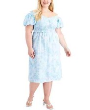 /LX072/ INC Plus Raina Cotton Midi Dress Jolene Floral Sz 4X $129