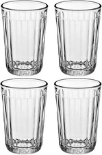 Russian Traditional Paneled Faceted/Granyoniy Hot Tea Glass, 8.5 oz (4)