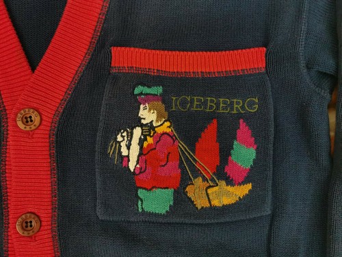 *ICEBERG VINTAGE STRICKJACKE*GULLIVERS REISEN*BLAU*CASUAL*PULLOVER*GR: M*RARITÄT - Bild 7 von 9
