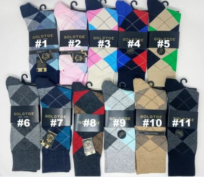 gold toe 100 cotton dress socks Mens Premier Blend Multi-Color 10-13 width-reduction
