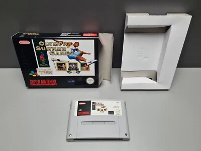 OLYMPIC SUMMER GAMES SUPER NINTENDO SNES PAL/EUR OVP BOXED NEUWERTIG - NO MANUAL - Bild 1 von 4