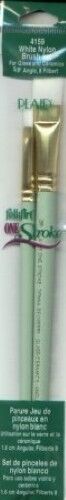 Donna Dewberry FolkArt One Stroke 4159 2pc White Nylon Brush Set - Picture 1 of 1