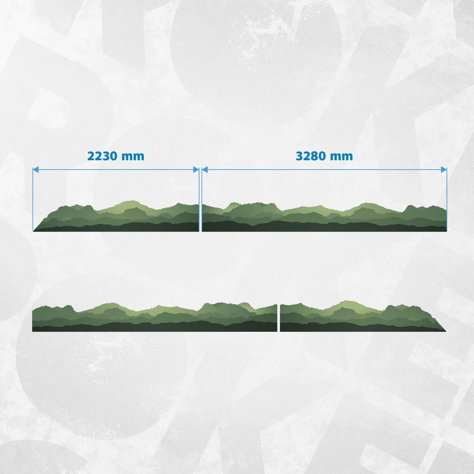 Green Mountain Side Stripe Vinyl Wrap Decals – Volkswagen Crafter Compatible - Image 2 of 4