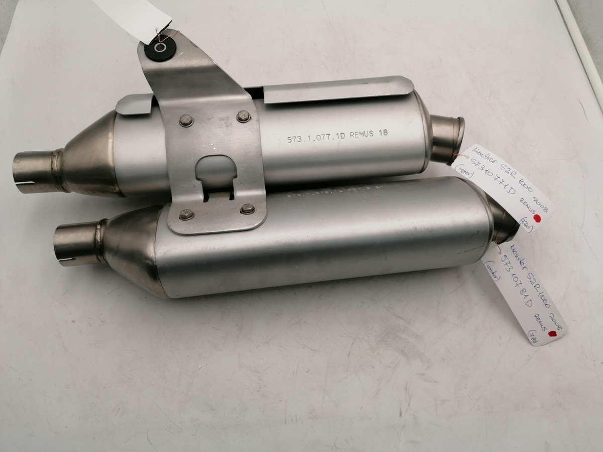 ◆Ducati Monster S2R 1000 純正エキゾーストパイプ◆ Ducati Monster S2R 1000 Exhaust Silencers Pair 57310771D 57310781D