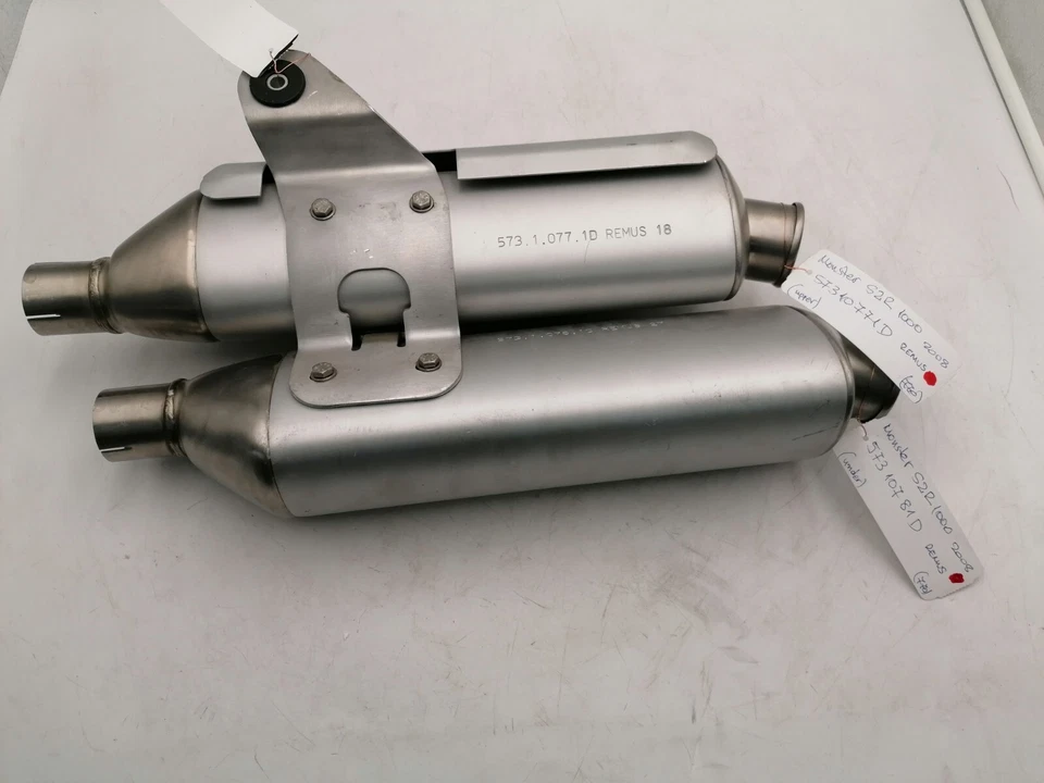 Ducati Monster S2R 1000 Exhaust Silencers Pair 57310771D 57310781D - Imagem 2 de 4
