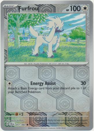 FURFROU 051/064 SHROUDED FABLE POKEMON (REVERSE HOLO, NM)
