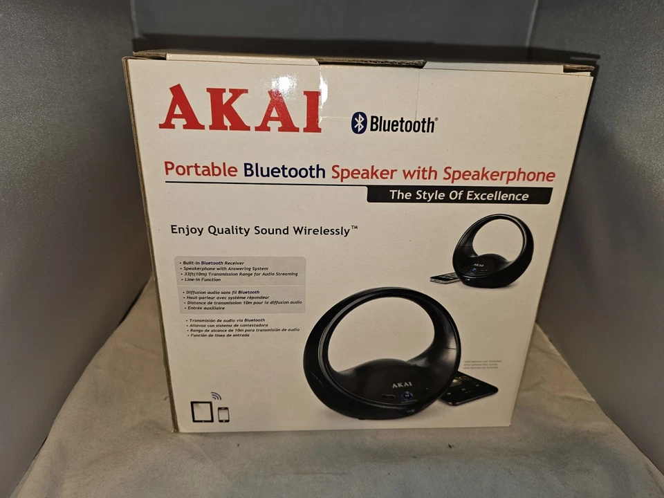 Lot#A: 1-Akai Bluetooth Speaker - Image 3 of 4
