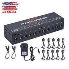 Mosky Guitar Effect Pedal Power Supply Station 10 Isolated Output Blue Led