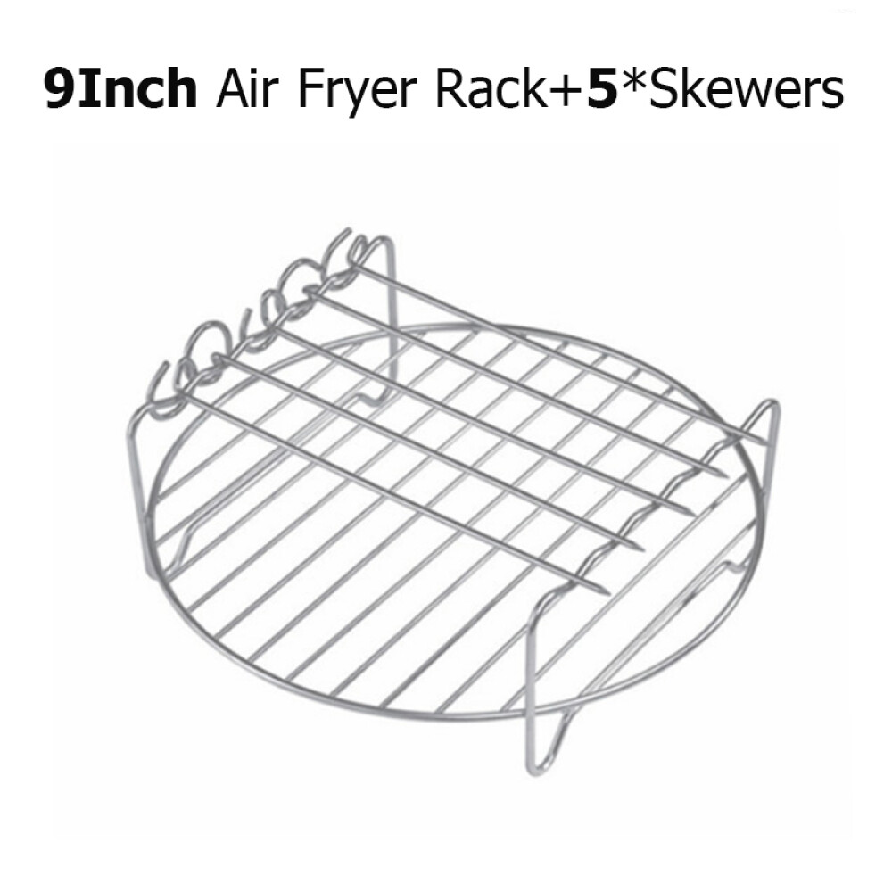 6/7/8/9 inch Holder Air Fryer Accessories Baking Tray Air Fryer Rack