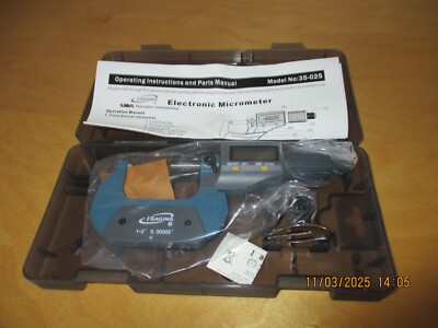 iGaging 35-040-050 Bügelmessschraube Mikrometer Digital Micrometer 1-2'' NEU