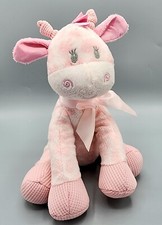 First  Main Giraffe Pink Rattle Plush Jingles 9" Baby Stuffed Animal Lovey Toy