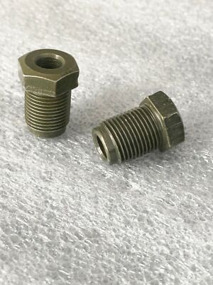 3/16'' Brake Line 12mm X 1.0 Bubble Flare Tube Nut Fitting 6.0mm 2 pieces