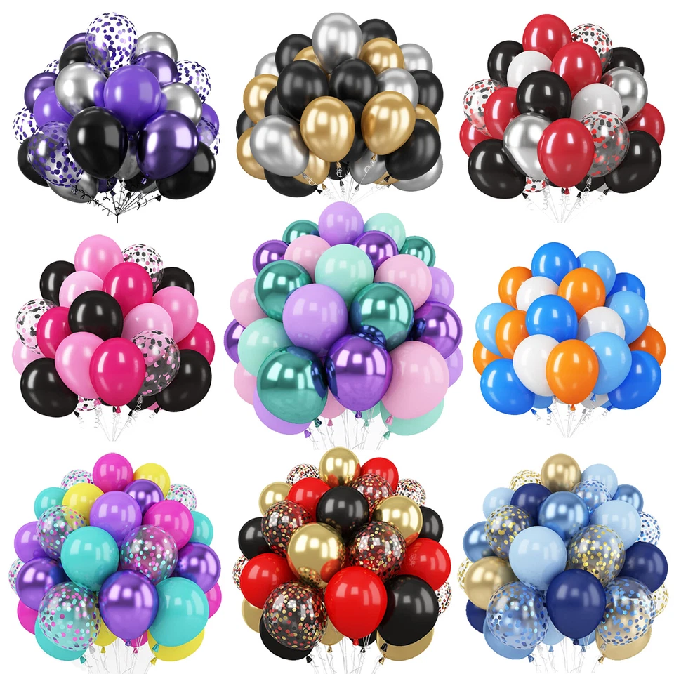 CREATIVE BALLOONS 100 X Latex PLAIN BALOON BALLONS helium BALLOONS Quality Party Birthday Wedding