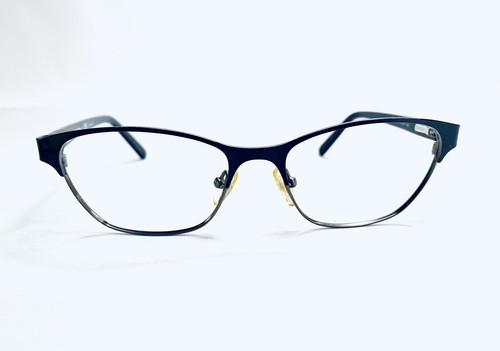 Tory Burch Eyeglasses Clubmaster Cat Eye Black Silver Metal TY1015 113 51 16 135