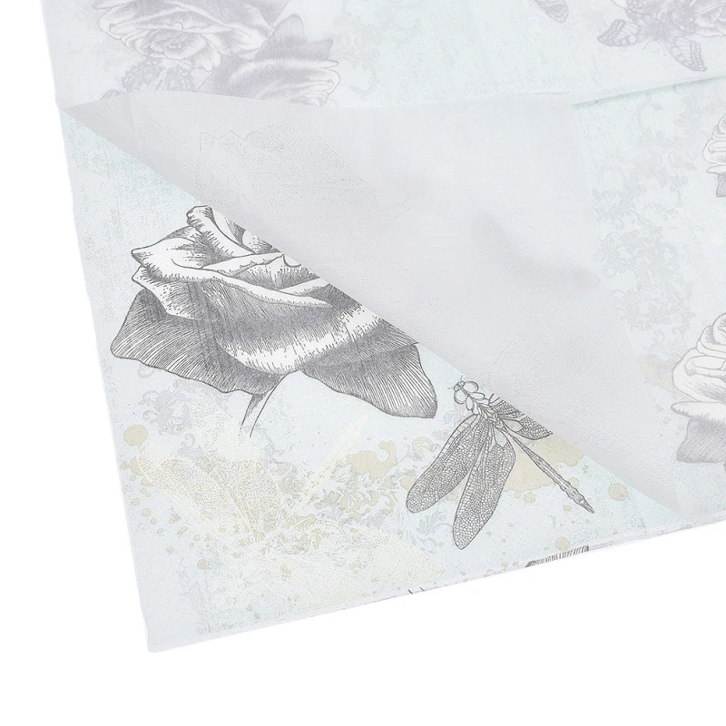 Servilletas de papel con flores de mariposa 20 un. servilletas pañuelos suministros para fiestas decoración del hogar Foto 4 de 4