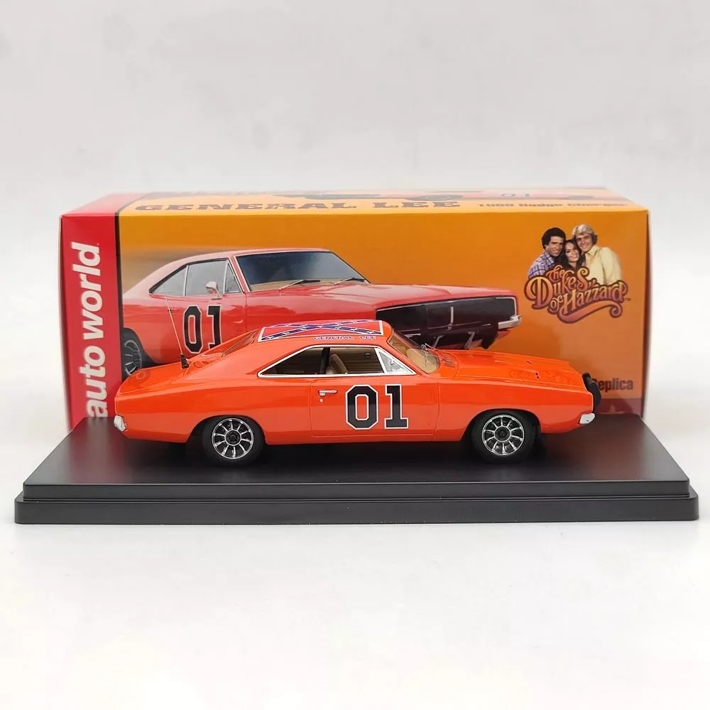 Auto World 1 43 1969 Dodge Charger General Lee Red AWRSS1151