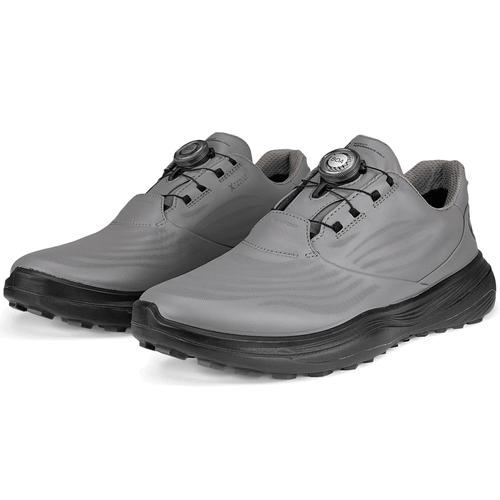 ECCO LT1 BOA® MENS WATERPROOF LEATHER GOLF SHOES / STEEL / 2025 MODEL - Picture 5 of 8