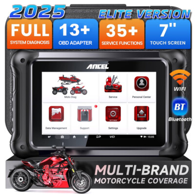 ANCEL MT700 Motorcycle All System Fault Code Reader OBD2 Diagnostic Scanner Tool